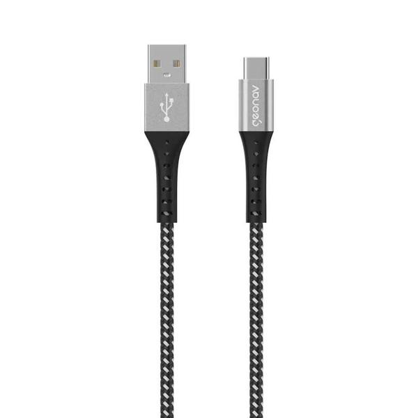 Imagem de Cabo USB-C Geonav 1,2m Preto - Carregamento Rápido 40W