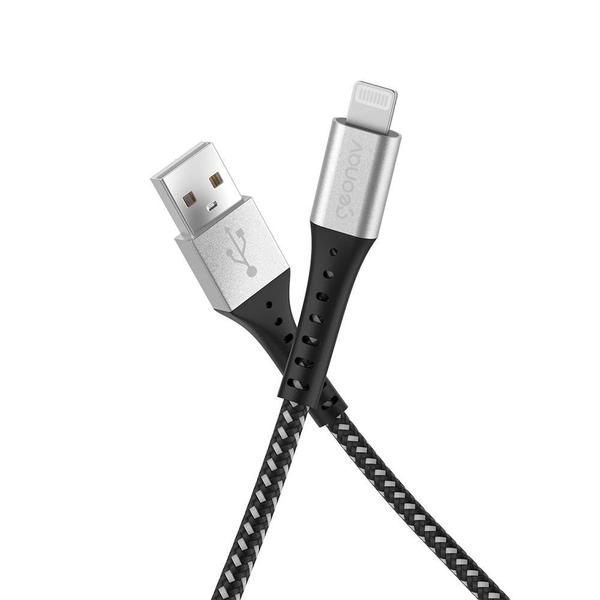 Imagem de Cabo USB-C Geonav para USB Essential 1.2 Mt 2.0, 38W, Preto - ESC05BK