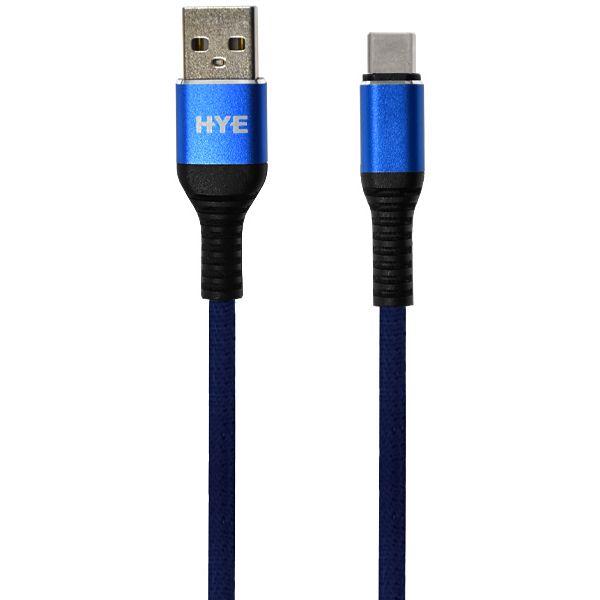 Imagem de Cabo USB-C Hye HYE25BC 1.2 Metros - Azul/Preto