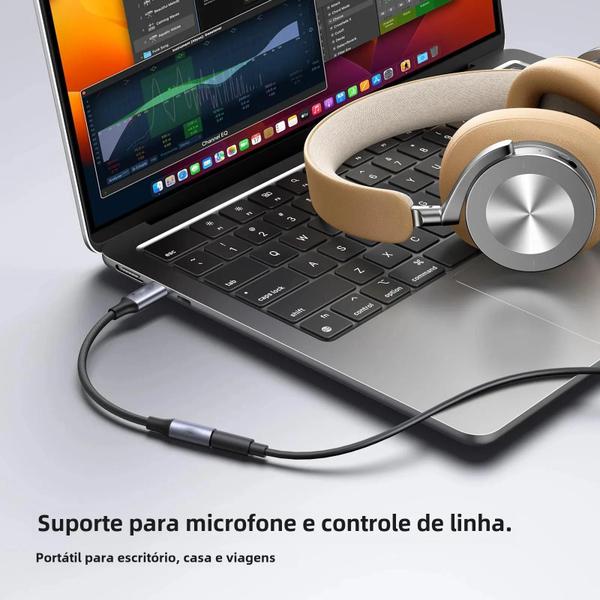 Imagem de Cabo USB-C para 3,5mm HiFi DAC - Adaptador de Áudio para Galaxy S23