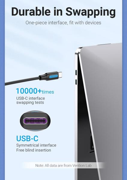 Imagem de Cabo Usb C Para Carregador 100w 5a 1m Vention Cotbf