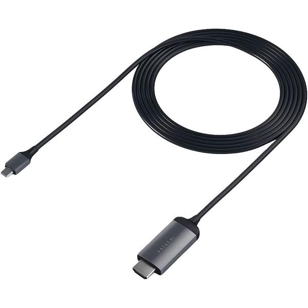 Imagem de Cabo USB-C para HDMI Satechi Stchdmim 4K - Cinza Espacial 1.8 Metros