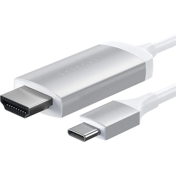 Imagem de Cabo USB-C para HDMI Satechi Stchdmis 4K - Branco 1.8 Metros