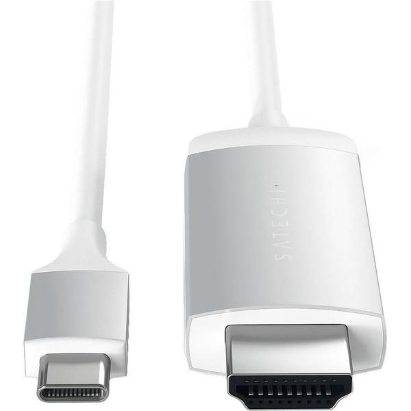 Imagem de Cabo USB-C para HDMI Satechi Stchdmis 4K - Branco 1.8 Metros