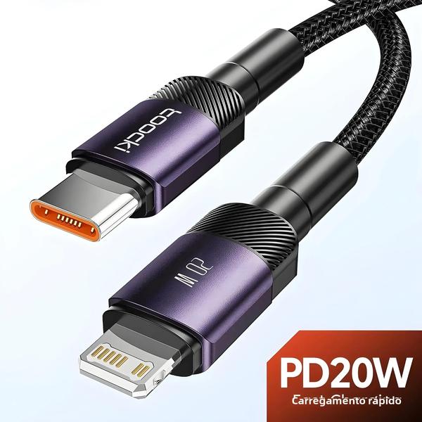 Imagem de Cabo USB-C para Lightning 20W - Carregamento Rápido para iPhone 15/14/13/12/11 - Toocki