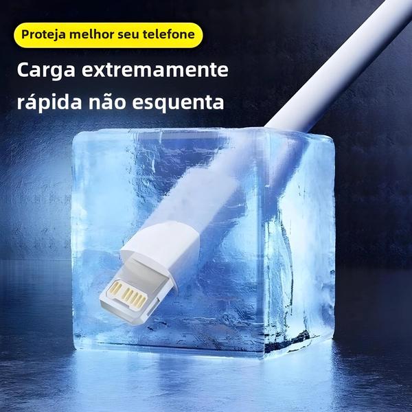 Imagem de Cabo USB-C para Lightning Apple com PD - Carga Rápida para iPhone 11/12/13/14/Pro Max