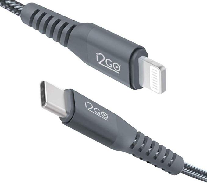 Cabo Usb-c Para Lightning Certificado Mfi I2go Pd 2 Metros Imagem de Cabo Usb-c Para Lightning Certificado Mfi I2go Pd 2 Metros