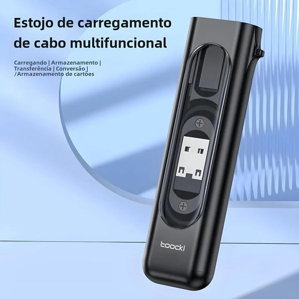 Imagem de Cabo USB-C para Tipo-C 5 em 1 com Estojo de Carregamento PD 60W para iPhone 15 Pro Max