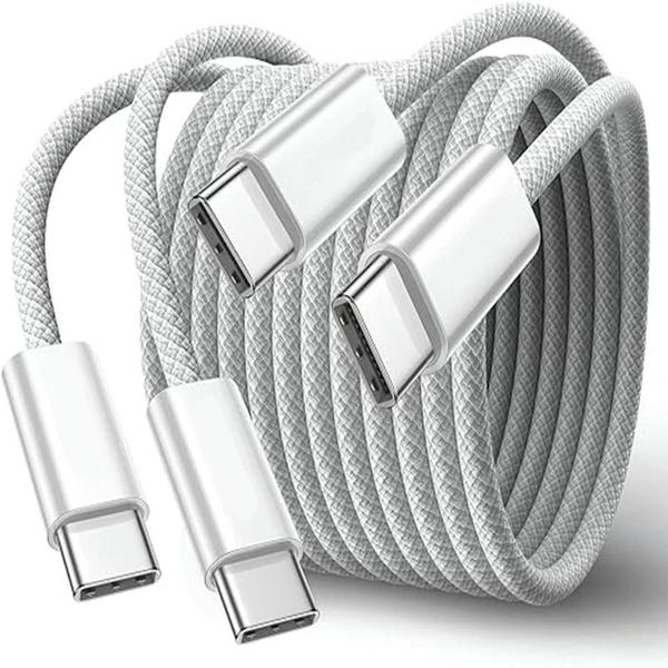 Imagem de Cabo USB-C para Tipo-C de Carregamento Rápido 60W - iPhone 15, Huawei, Xiaomi, Samsung