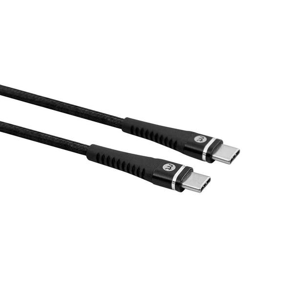 Imagem de Cabo USB-C para USB-C, 1,5 metros, Mistertech, Preto 