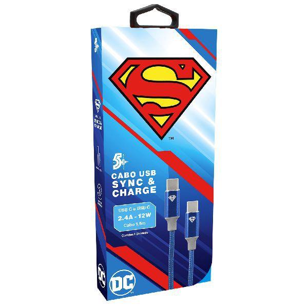 Imagem de Cabo USB-C para USB-C - 2.0 - 1,5m DC Mobile Superman 1 UN 5+