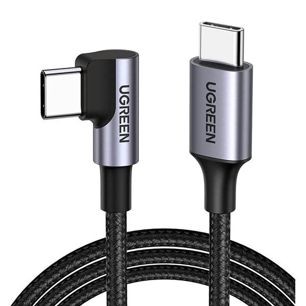 Imagem de Cabo Usb-C Ugreen para Usb C 2.0 C ângulo de 90 Graus 1 Metro