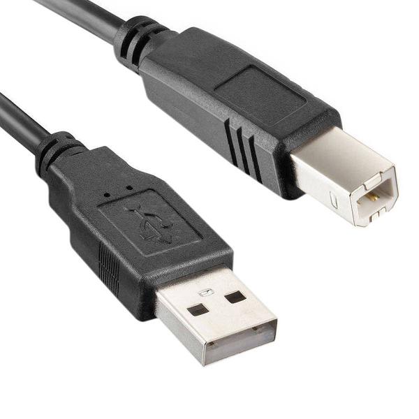 Imagem de Cabo USB de 5 Metros AM+BM para Impressoras e com Filtro contra Interferências NT 03936 Preto