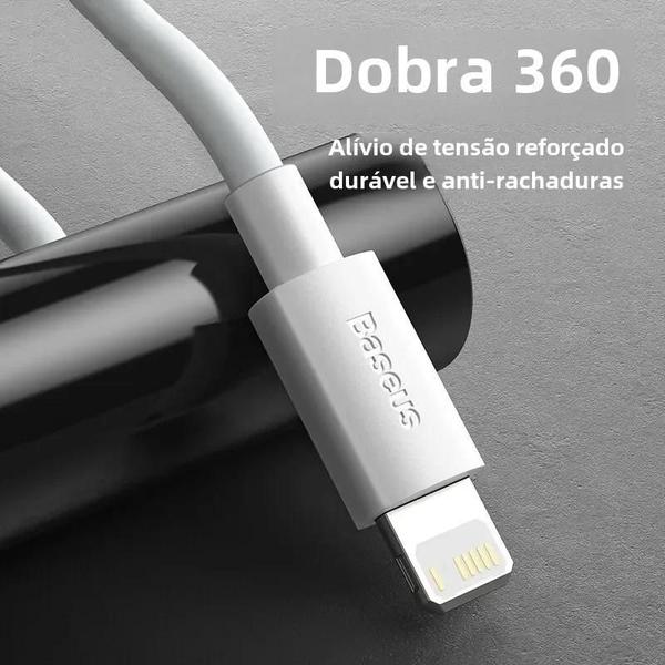 Imagem de Cabo USB de Carregamento Rápido 2.4A para iPhone 11/12/13/14/8/X/XR - Sincronização de Dados