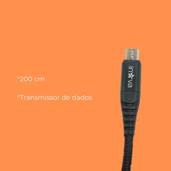 Imagem de Cabo USB de Dados 3.4A MicroUSB V8 KVCBO-20286 - Inova Original