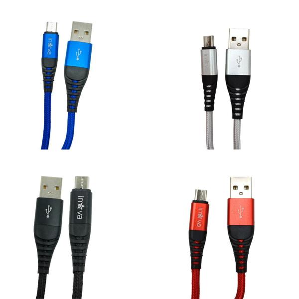 Imagem de Cabo USB de Dados 3.4A MicroUSB V8 KVCBO-20286 - Inova Original