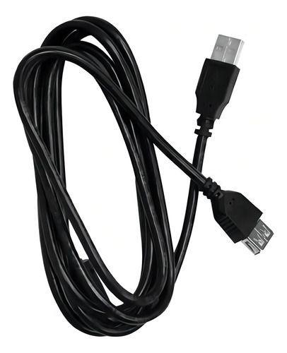 Imagem de Cabo Usb Extensor 2.0 Extensão 1,5 Metros Macho Fêmea Cor Preto