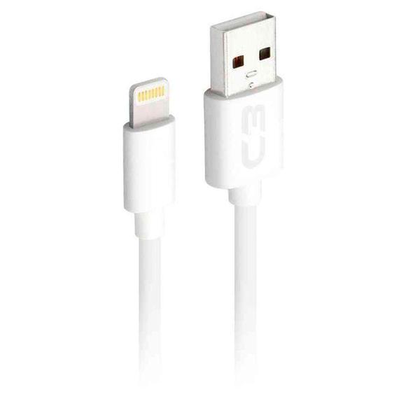 Imagem de Cabo usb-lightning 1m 2a cb-l10wh c3tech - C3 Plus