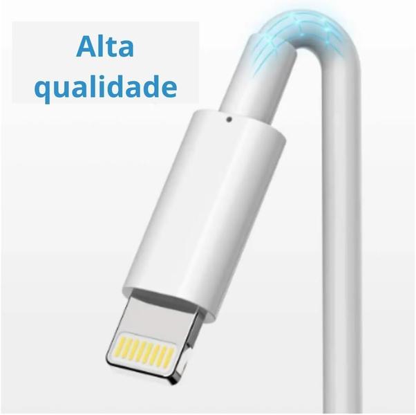 Cabo USB Lightning Carregamento Rápido Cabo de Dados Reforçado Compatível Para Iphone PREMIUM - Gold Imagem de Cabo USB Lightning Carregamento Rápido Cabo de Dados Reforçado Compatível Para Iphone PREMIUM