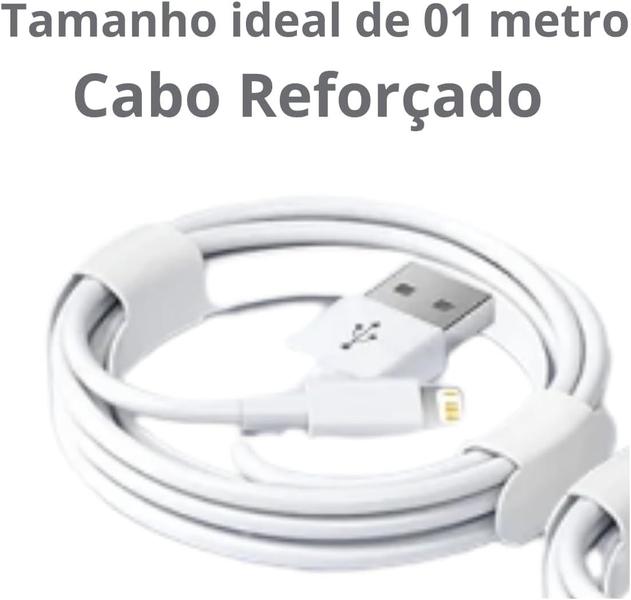 Cabo USB Lightning Carregamento Rápido Cabo de Dados Reforçado Compatível Para Iphone PREMIUM - Gold Imagem de Cabo USB Lightning Carregamento Rápido Cabo de Dados Reforçado Compatível Para Iphone PREMIUM