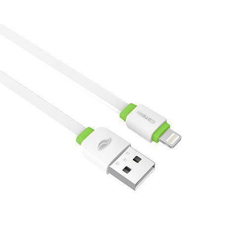 Imagem de Cabo Usb Lightning CB-110WH 1 Metro Branco e Verde - C3Tech