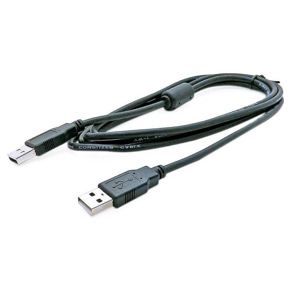 Imagem de Cabo USB Macho x Macho AM+AM de 1,5 Metros e Filtro contra Interferências NT 03937 Preto