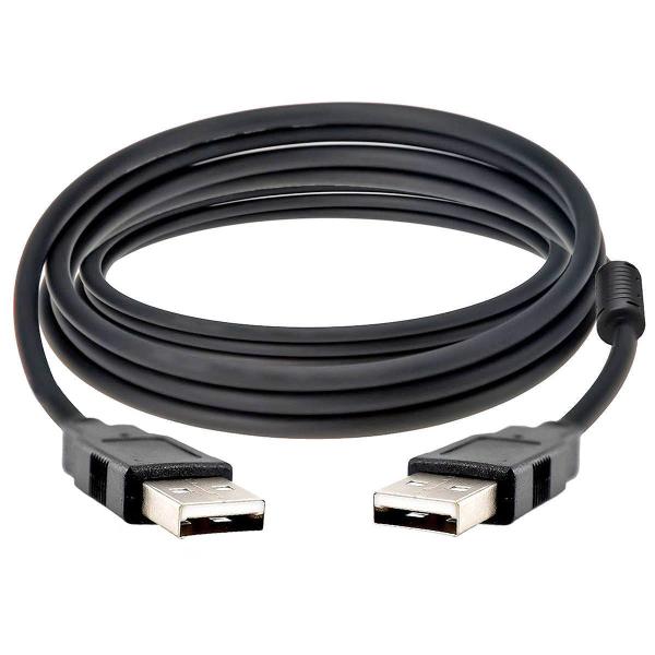 Imagem de Cabo USB Macho x Macho AM+AM de 1,5 Metros e Filtro contra Interferências NT 03937 Preto