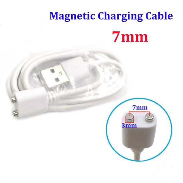 Cabo Usb Magnético 2 Polos 7mm Para Vibradores Massageador - YTMQL Imagem de Cabo Usb Magnético 2 Polos 7mm Para Vibradores Massageador