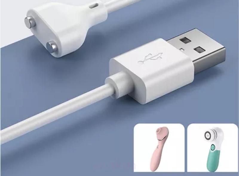 Cabo Usb Magnético 2 Polos 7mm Para Vibradores Massageador - YTMQL Imagem de Cabo Usb Magnético 2 Polos 7mm Para Vibradores Massageador