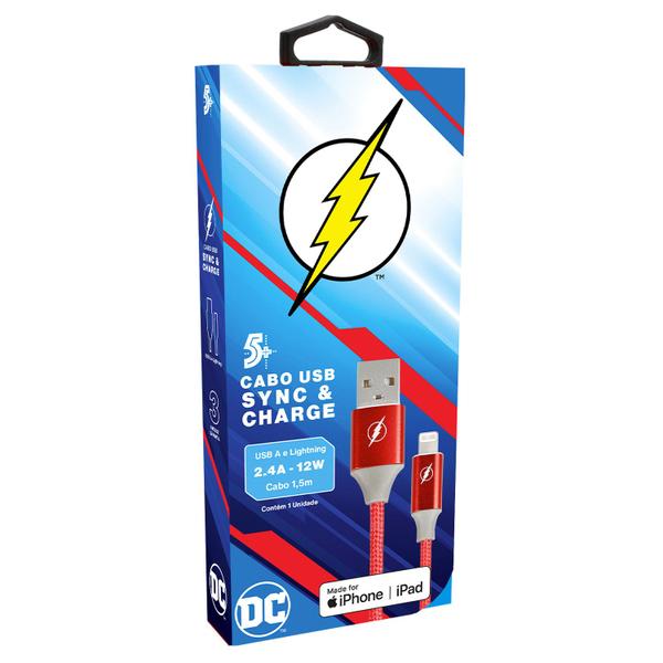 Imagem de Cabo usb para lightning dc mobile flash 1.50mt 2.4a 12w 5+ 