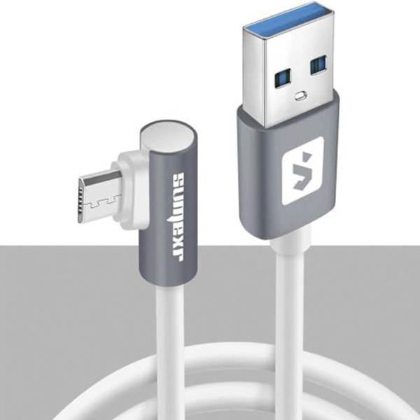 Imagem de Cabo Usb para V8 Ponta 90 Acabamento Emborrachado Sumexr - SS-B9-V8