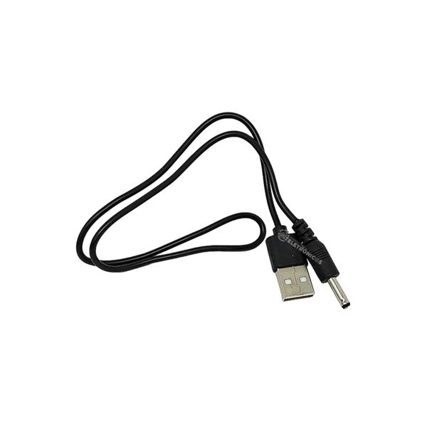 Imagem de Cabo Usb Plug Pino 3,5mm 1,35mm Para Lanterna Caixa De Som P4MINI50CMPR