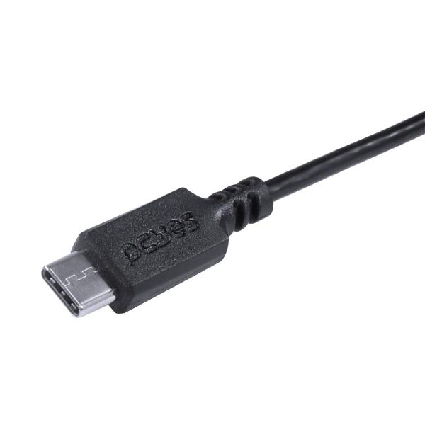 Imagem de Cabo USB Tipo C 2.0 para USB Tipo C 2.0 2M Preto - PUCP-02