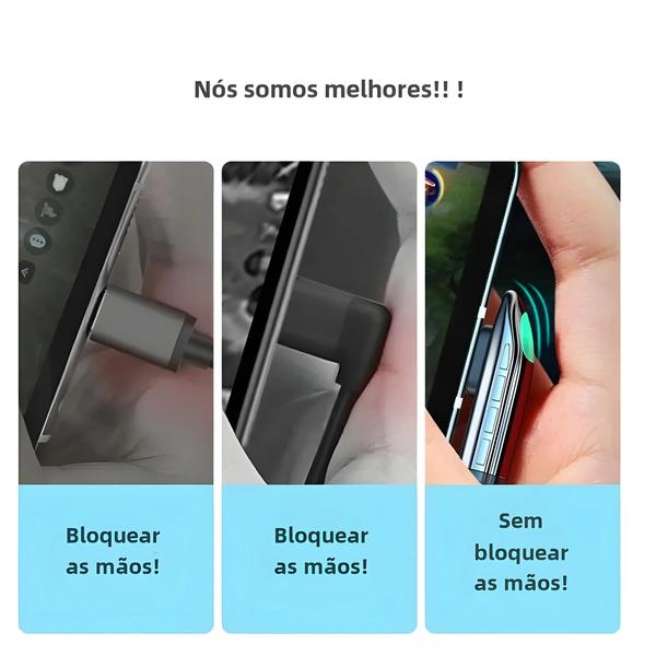 Imagem de Cabo USB Tipo C 66W - Carregamento Rápido 90° para Huawei Mate 40 Pro e Samsung