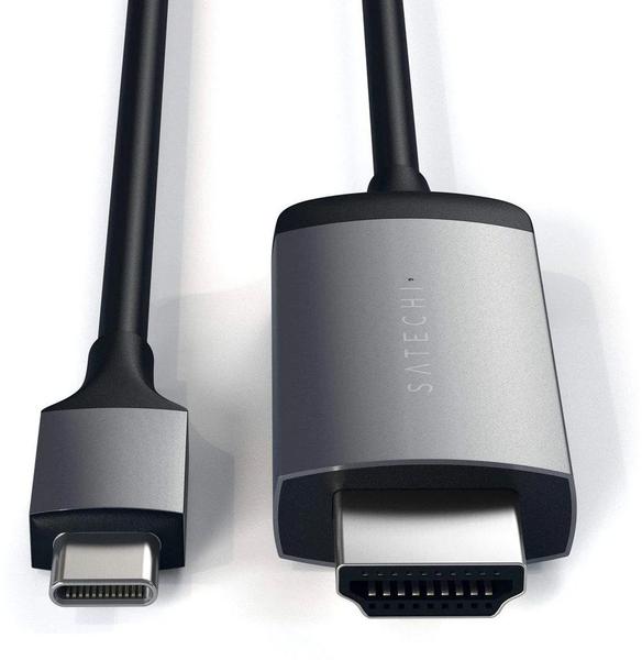 Imagem de Cabo USB Tipo-C A HDMI Satechi ST-Chdmim (1.8M) Cinza