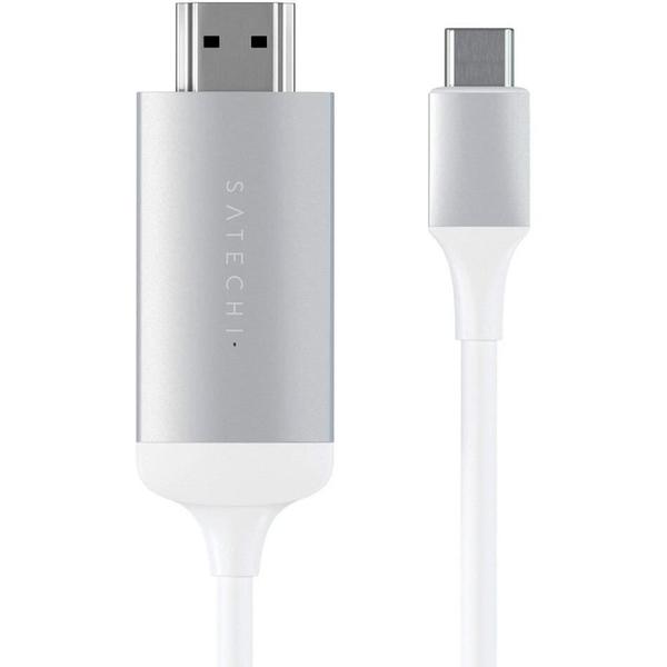 Imagem de Cabo USB Tipo-C A HDMI Satechi ST-Chdmis (1.8M) Prata