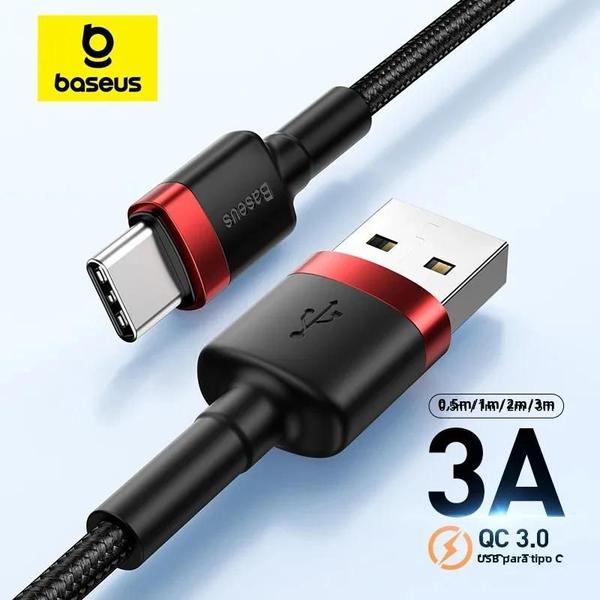 Imagem de Cabo USB Tipo C Baseus - Carga Rápida 3.0 para Xiaomi, Samsung S20 e S10