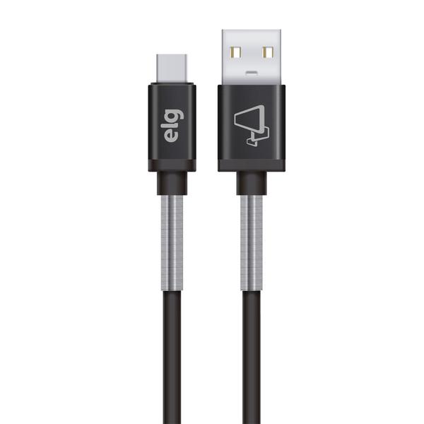 Imagem de Cabo USB Tipo-C Com Reforço de Mola 1m - ELG