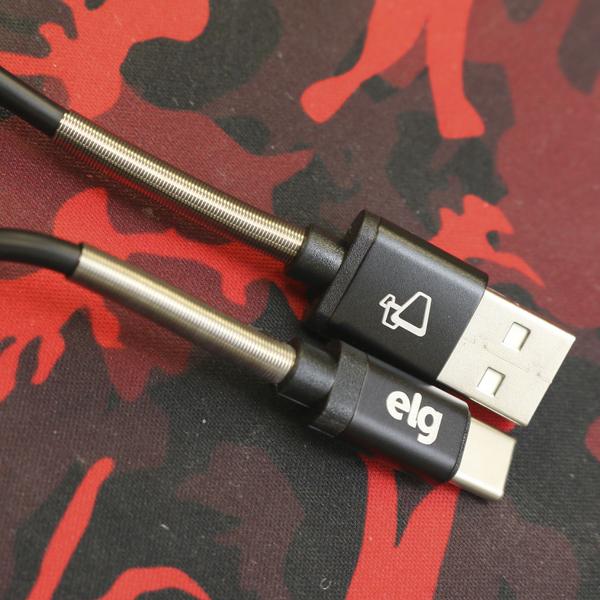 Imagem de Cabo USB Tipo-C Com Reforço de Mola 1m - ELG