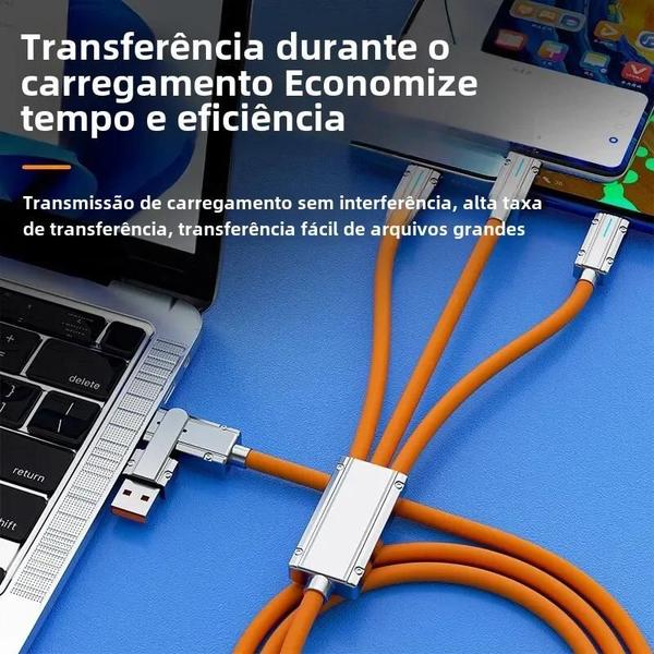 Imagem de Cabo USB Tipo C de Carregamento Rápido 66W - iPhone, Huawei, Oppo, Xiaomi