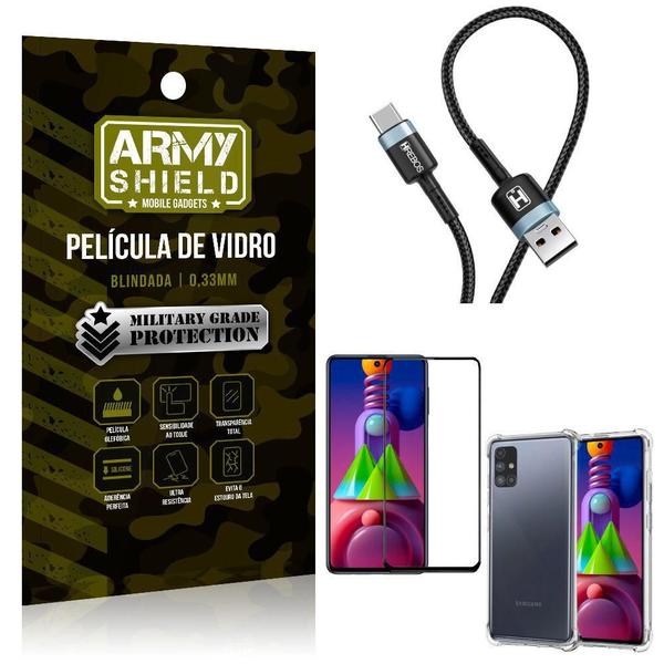 Imagem de Cabo Usb Tipo C Hs-302 Samsung M51+Capinha+Película 3D