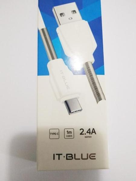 Imagem de Cabo usb tipo-c it-blue le-841c 1m turbo 3.1a reforçado