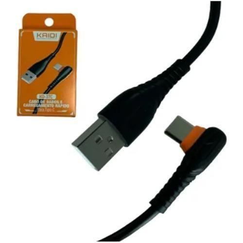 Imagem de Cabo USB Tipo C Kaidi KD-37C - Preto - 1m