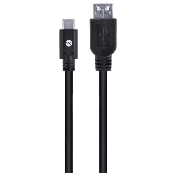 Imagem de Cabo Usb Tipo C Para Extensor Usb A Fêmea V3.2 Gen1 5gbps 2 Metros - C32uaf-2