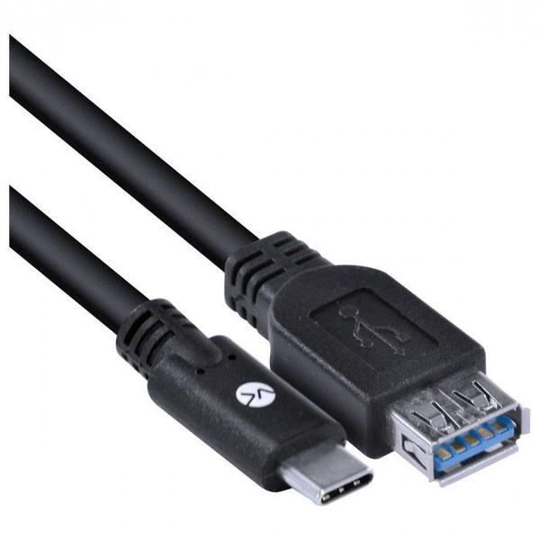 Imagem de Cabo usb tipo c para extensor usb a femea v3.2 gen1 5gbps 2 metros - c32uaf-2