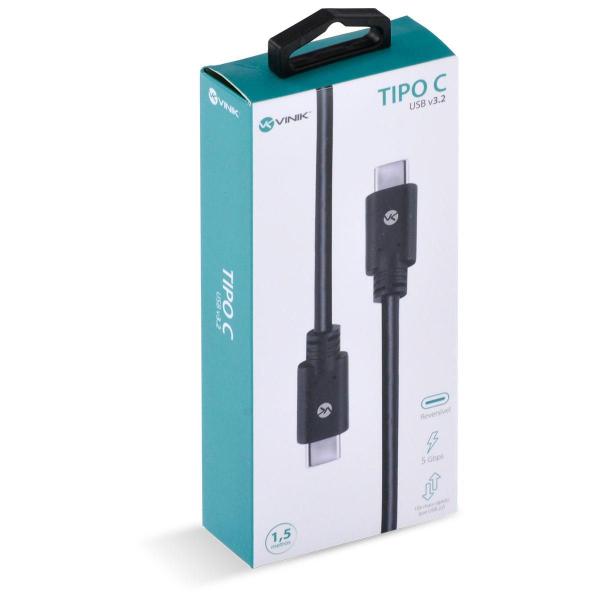 Imagem de Cabo Usb Tipo C X Tipo C V3.2 Gen1 5Gbps 3A 1,5M C32G1-15