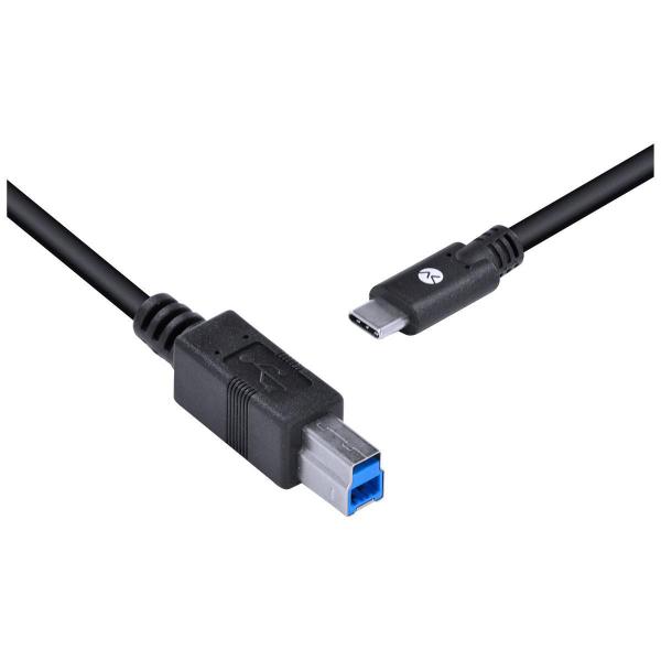 Imagem de Cabo Usb Tipo C X Usb B Para Impressora V3.2 Gen1 5Gbps 2 M