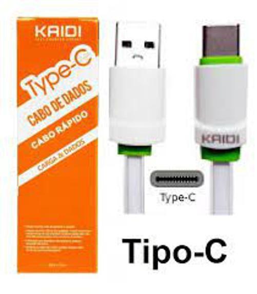 Imagem de Cabo Usb Type-C Turbo Smartphone Kaidi Kd-Tc30