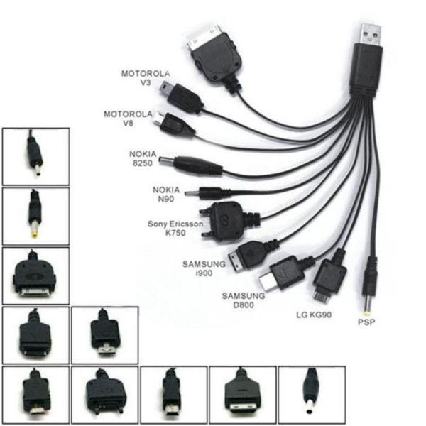 Imagem de Cabo USB Universal Multi Carregador 10 Em 1 LE-9013P - IT Blue