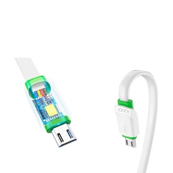 Imagem de Cabo Usb V8 1M Carregamento Rápido Branco Kaidi Kd 327M